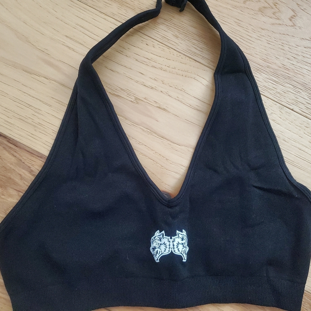 Darc Sport Black Halter Sports Bra